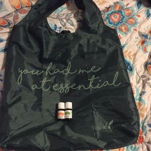 Young Living bag with orange & lime vitality oils
